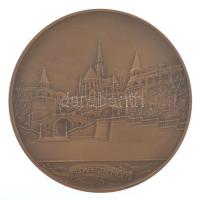 Berán Lajos (1883-1943) 1931."Budapesti emlék" kétoldalas bronz emlékérem modern utánveret...