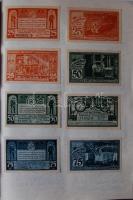 Német Birodalom / Weimari Köztársaság 1921. Nagy szükségbankjegy-gyűjtemény, 1584 klf. db korabeli a...