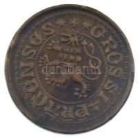 DN (1346-1348) "I. Károly garas" kétoldalas bronz emlékérem (68,94g,33mm) T:1- ph.
ND (13...