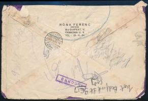 1936 Levél Budapestről Londonba, majd visszaküldve