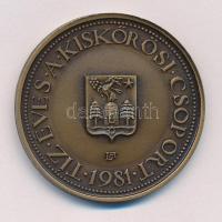 Lapis András (1942-) 1981. "10 éves a Kiskőrösi Csoport / Petőfi szülőháza" bronz emlékére...