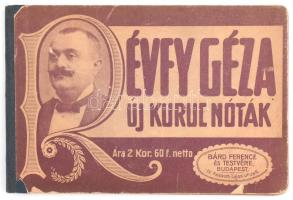 Révfy Géza: Új kurucz nóták dalos füzet 24p.