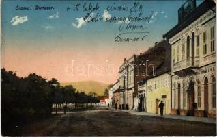 1914 Orsova, Dunasor, Magyar Király szálloda / street, hotel (r)