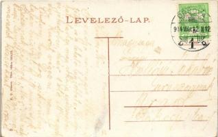 1914 Orsova, Dunasor, Magyar Király szálloda / street, hotel (r)