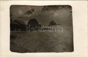 1917 Tarhavaspataka, Tarhausi; osztrák-magyar katonák télen / WWI K.u.K. military, soldiers in winter. photo