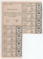 1927 Miskolci Takarékpénztár részvénye 20 pengőről, dekoratív, szecessziós illusztrációval. Bp., Pos...