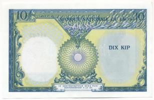 Laosz DN (1962-1975) 10K T:I- kis sarokhajlás 
Laos ND (1962-1975) 10 Kip C:AU small corner bend
K...