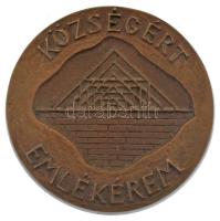 DN Községért emlékérem egyoldalas, öntött bronz emlékérem (84mm) T:1-