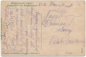 Bánffyhunyad, Huedin; erdélyi folklór, csoportkép. Vasúti Levelezőlapárusítás 1916. Erdélyi udv. fén...