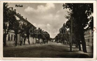 1941 Perlak, Prelog; utca / street. photo (lyuk / pinhole)