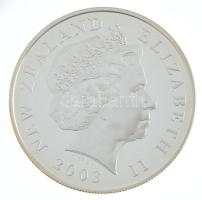 Új-Zéland 2003. 1$ Ag II. Erzsébet / A Gyűrűk Ura tanúsítvánnyal, nem eredeti dísztokban (28,28g/0.925) T:PP New Zealand 2003. 1 Dollar Ag Elizabeth II / The Lord of the Rings with certificate, in not original case (28,28g/0.925) C:PP Krause KM# 141a