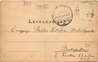 1899 (Vorläufer) Lippa, Lipova; M. kir. főerdőhivatal és zárda. Josef Zach kiadása / Kgl. ung. Oberf...