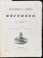 Magyarország és Erdély képekben. Kiadják és szerkesztik: Kubinyi Ferencz és Vahot Imre. I. és II. kötet [egybekötve]. Pest, 1853-1854,Emich, 2+7-132 p.+ 5 t (litográfiák).; 4+160 p.+6 t. Gazdag szövegközti fametszetű képanyaggal illusztrált. Korabeli félvászon-kötésben, kopott borítóval, foltos lapokkal, az a címlap és az utána következő (7/8.) lap kijár, néhány lapon bejegyzéssel, három lap sérült (95/96, 157/158/,159/160), valamint hiányzó lapokkal: az I. kötetből: 1-6. oldalak, 75-86., 91-94. oldalak, valamint csak 5 tábla (!), a II. kötetből: 19-22., 56-94.,97-98., 155-156.,161-162. oldalak, és csak 6 tábla!