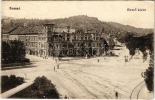 Brassó, Kronstadt, Brasov; Rezső körút. Vasúti levelezőlapárusítás 370. / street view (EK)