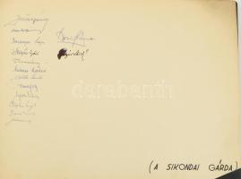 1949. Egyedi emlékkönyv. "Nagyrabecsülésünk jeléül a Déldunántúliak" "A sikondai gárd...