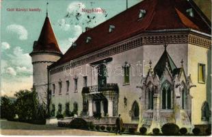 1908 Nagykároly, Carei; Gróf Károlyi kastély. Eigner Simon kiadása / castle (EB)