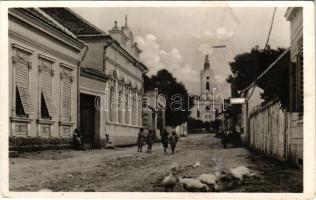 1943 Csíkszépvíz, Szépvíz, Frumoasa; Templom utca / Church Street (EK)