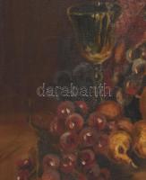 Harangozó S jelzéssel: Csendélet. Olaj, vászon, sérült. 60×82 cm