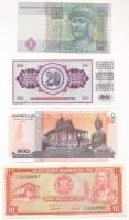 4db-os vegyes bankjegy tétel, közte Jugoszlávia 1978. 20D + Kambodzsa 2014. 100R + Peru 1974. 10S + Ukrajna 2004. 1H T:I,I- 4pcs of mixed banknote lot, in it Yugoslavia 1978. 20 Dinara + Cambodia 2014. 100 Riels + Peru 1974. 10 Soles de Oro + Ukraine 2004. 1 Hryvnia C:UNC,AU