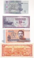 4db-os vegyes bankjegy tétel, közte Jugoszlávia 1978. 20D + Kambodzsa 2014. 100R + Peru 1974. 10S + ...