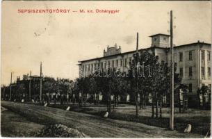 1913 Sepsiszentgyörgy, Sfantu Gheorghe; M. kir. dohánygyár / tobacco factory (EK)