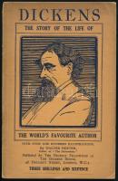 Walter Dexter: Dickens. The story of the life of the worlds favorite author. London, 1937., The Dickens Fellowship. Fekete-fehér fotókkal illusztrált. Kiadói papírkötés, a gerincen kis hiánnyal,
