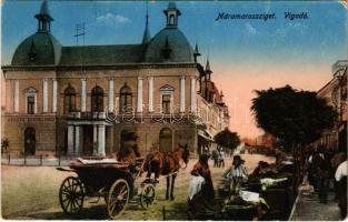 1923 Máramarossziget, Sighetu Marmatiei; Vigadó, Dreher sörcsarnok, piac / restaurant, beer hall, market (EK)