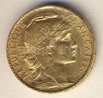 Franciaország 1909. 20Fr Au 6,4516g "Kakas" T:2