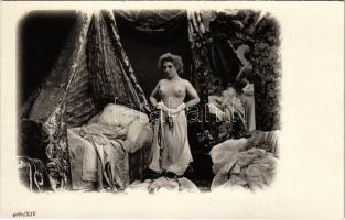 Századforduló előtti erotikus meztelen hölgy / Pre-1900 erotic nude lady