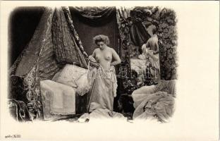Századforduló előtti erotikus meztelen hölgy / Pre-1900 erotic nude lady