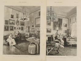 cca 1888 22 db, többségében gazdagon illusztrált lap a The Graphic c. folyóiratból, nyomat, papír, r...