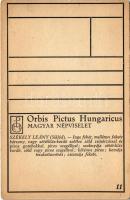 Siklód, Siclod; Székely leány / Transylvanian folklore art postcard. Orbis Pictus Hungaricus. 11. s:...