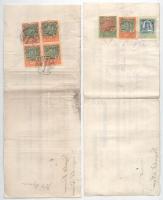 Budapest 1925-1926. 9 darab "Földhitelbank Részvénytársaság" kitöltött váltó T:II,II- szak...