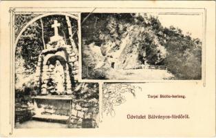 1910 Bálványosfürdő, Baile Balvanyos (Torja, Turia); Büdösbarlang / Höhle / Caverne. Art Nouveau, floral