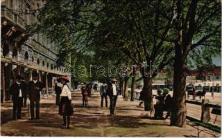 1913 Nagyszeben, Hermannstadt, Sibiu; Bretterpromenade / sétány / promenade