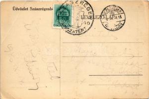 1940 Szászrégen, Reghin; Fő tér / Hauptplatz / main square + "1940 Szászrégen visszatért" ...