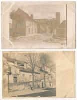 Pozsony, Pressburg, Bratislava; 12 db 1945-előtti eredeti fotó szűk kis utcákról, templomokról, lépc...