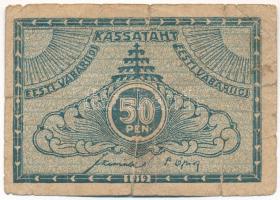 Észtország 1919. 50p T:III- Estonia 1919. 50 Penni C:VG Krause P#42