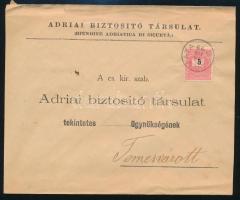 1896 Levél 5kr bélyeggel "GYARMATA" - Temesvár