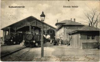 1906 Székesfehérvár, vasútállomás, gőzmozdonyok, vonatok