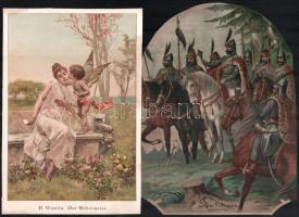 cca 1870-1920 kb. 30 db vegyes metszet és nyomat tétel (Árpád és a hét vezér, II. Rákóczy Ferencz és...