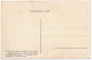 Balaton, Teknővájó cigányok a parton. Mérei Ignác 558. 1908