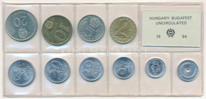 1984. 2f-20Ft (10xklf) érmés forgalmi sor fóliatokban T:UNC  Adamo FO17