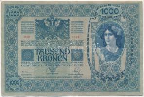 1902. 1000K felülbélyegzés nélkül, 1db kettes osztású műanyag berakólapban T:III Adamo SK35