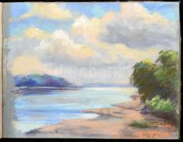 Bertalan Rózsa (1900-1987): 4 db vázlatfüzet rajzokkal, különböző helyszínekről: Balaton (Tihany, Ba...