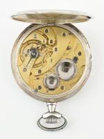 Ezüst (Ag) tokos Unic zsebóra, mechanikus szerkezettel, szép állapotban, jelzett d: 50 mm