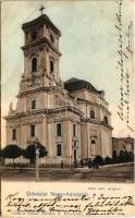 1902 Nagykároly, Nagy-Károly, Carei; Római katolikus templom. Csókás László kiadása / church