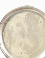 Ezüst (Ag) tokos, kulcsos zsebóra, mechanikus szerkezettel, kissé sérült számlap, működik, jelzett, ...