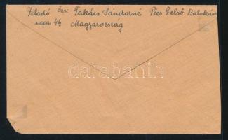 1946 (17. díjszabás) Levél 240.000P készpénzes bérmentesítéssel Ausztriába