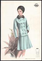 cca 1950 3 db Wemo Modes Internationales vintage divatkép, ofszet nyomat, papír, egyik kissé foltos,...